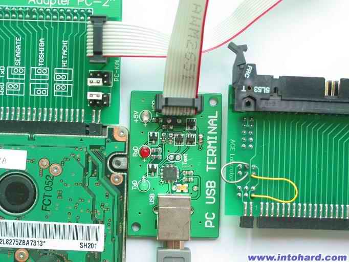 pc3000 for windows修复笔记本硬盘时的com线