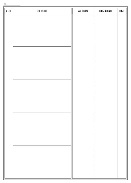 分镜头纸模板矢量素材 _矢量卡通_矢量素材_网页素材