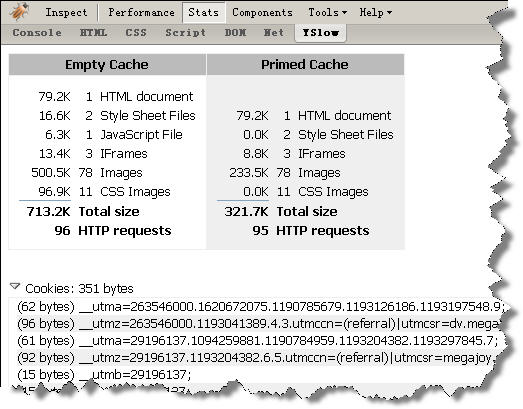 firefox,firebug,yslow