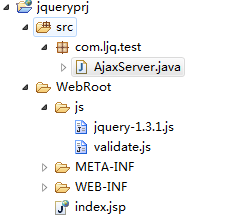 模拟jQuery ajax服务器端与客户端通信的代码_