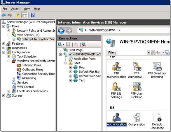 Win2008 server + IIS7 ģ(ASP.NET impersonation)