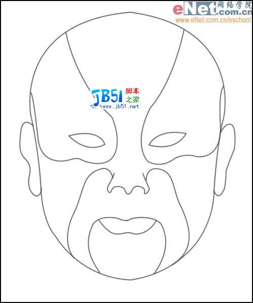 教你用photoshop快速设计京剧脸谱