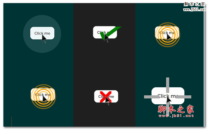jquery按钮特效 jQuery使用animateClick插件实