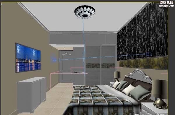 3DMAX怎么渲染一个彩色的背景?