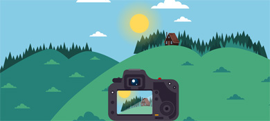 html5 svg实现的相机交互式拍照动画特效源码