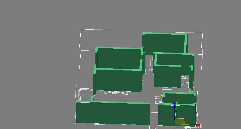 3dsMax导入的cad图纸怎么建立墙体?