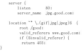 Nginx防盗链的配置方法