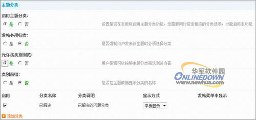 Discuz!开启使用HTML、主题分类、分类信息的方法