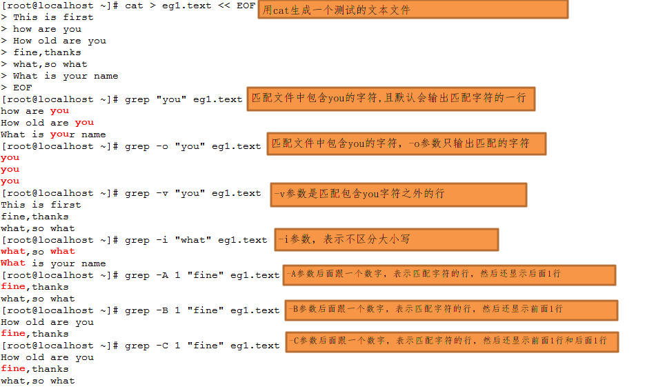 linux 文本处理工具之一grep命令详解