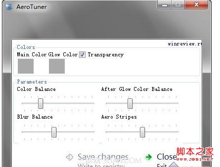 in7系统通过AeroTune小工具设置个性的边框色彩