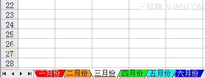 excel2007如何快速切换工作表 