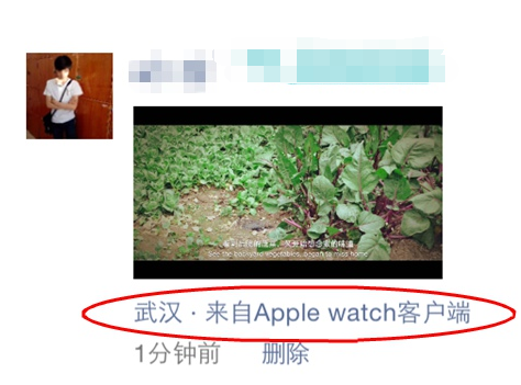 微信朋友圈来自applewatch怎么设置 苹果手表