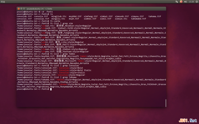 Linux折腾记（五）：在Ubuntu 14.10中使用Windows字体