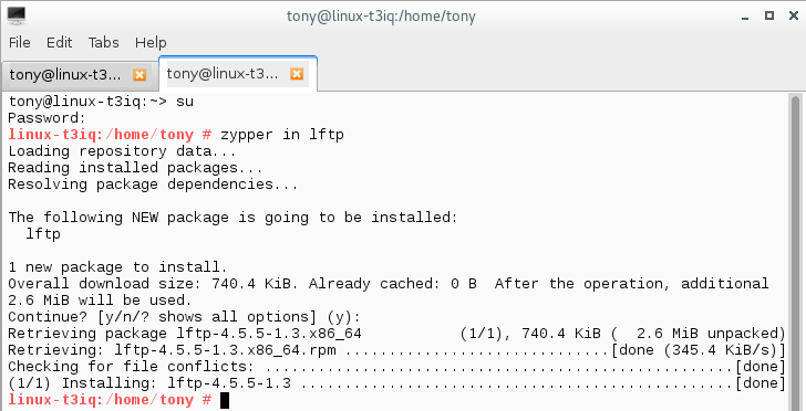 在Linux系统中使用LFTP的教程
