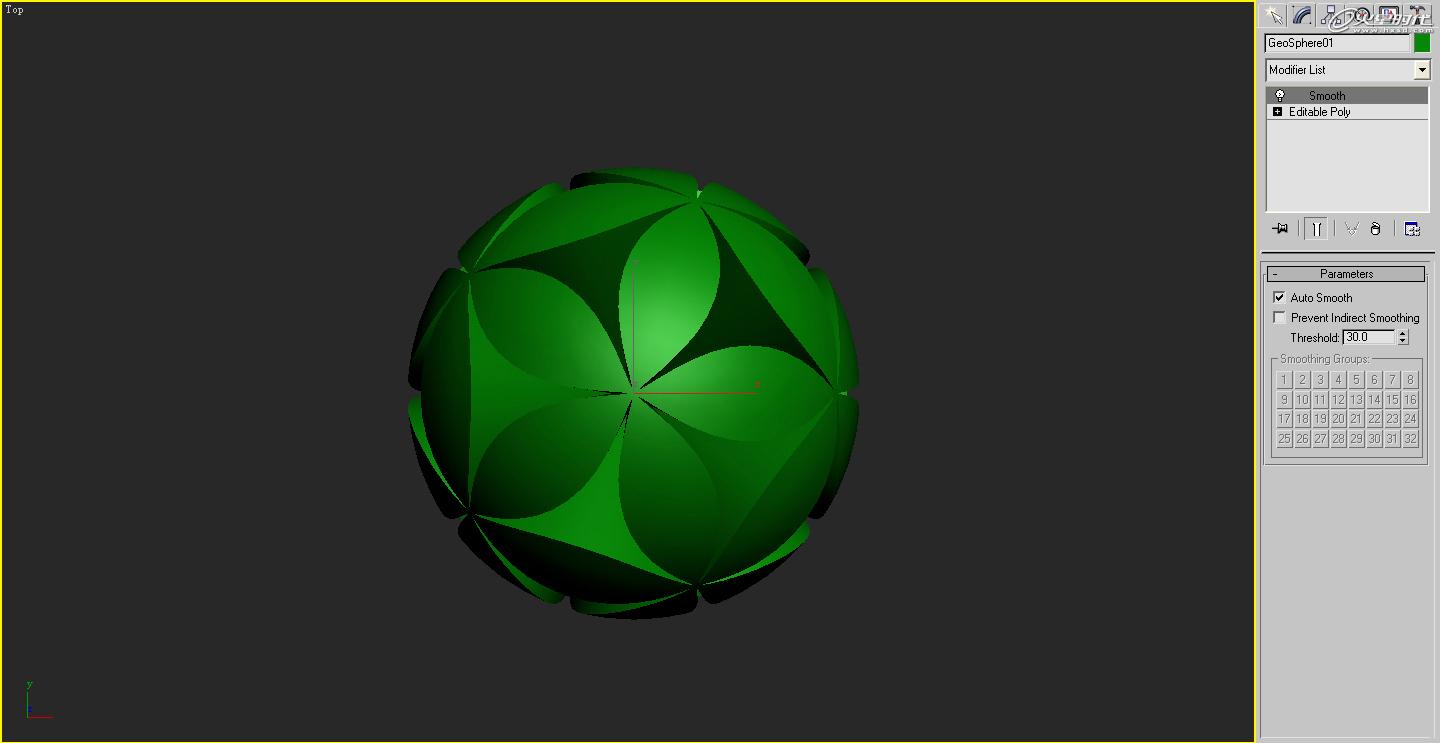 3dmax制作特殊的立体球体