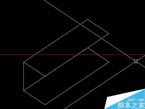 cad怎么使用斜二测方法绘制长方体?