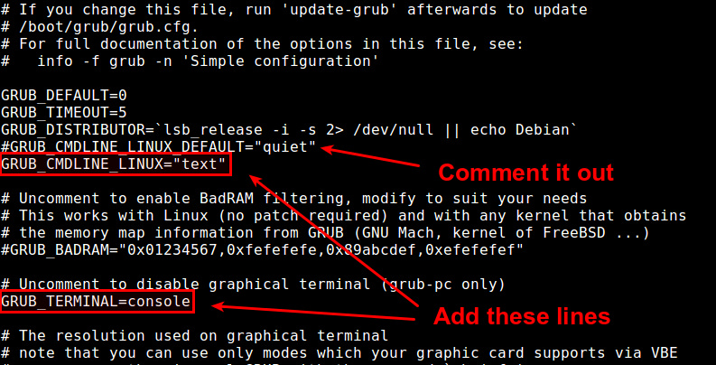 Debian或Ubuntu系统启动后进入命令行界面的