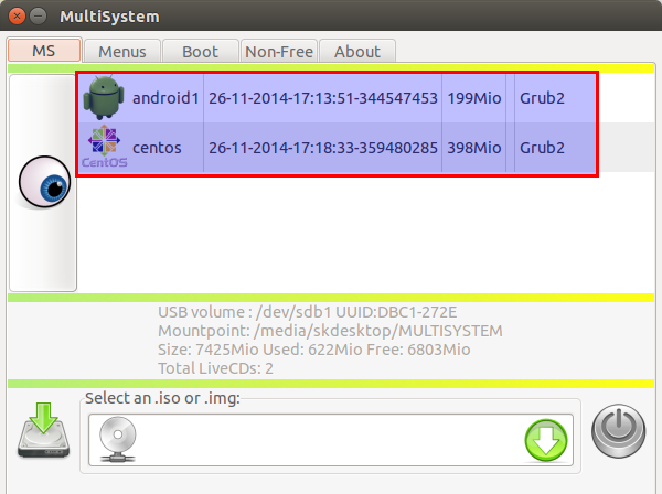 在Ubuntu中制作多启动USB盘的U盘的教程