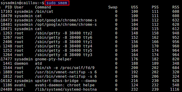 在Linux中可视化显示内存占用情况的方法