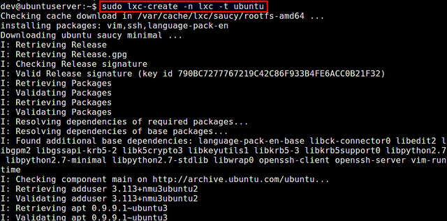 LXC容器怎么在Ubuntu系统中使用