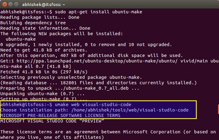在Ubuntu系统中安装Visual Studio Code的教程