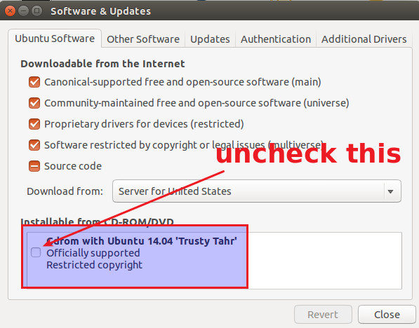 解决Ubuntu下apt-get update无法添加新的CD-ROM的问题