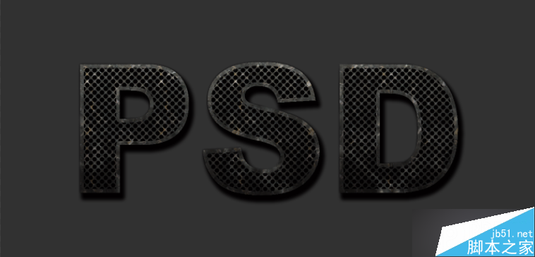 PS制作怀旧网面有质感的金属文字效果