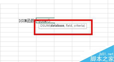 Excel中如何使用DSUM函数？