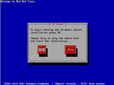 红帽子Red Hat Linux 9 光盘启动安装过程图解
