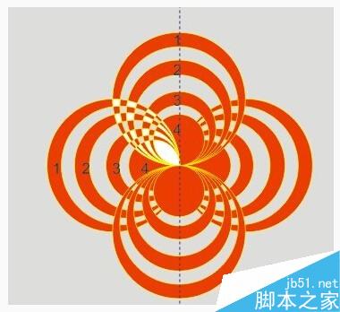 cdr利用裁切技巧制作一个漂亮的图案