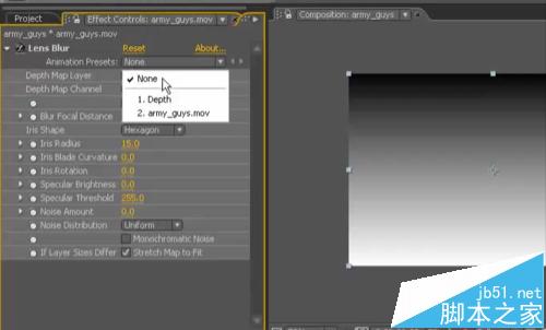 ae怎么制作景深效果? AE摄像机景深的效果的