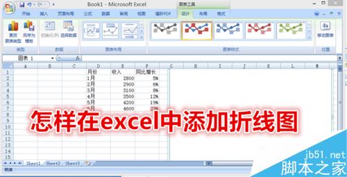 怎样在excel中添加折线图