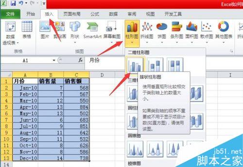 Excel如何制作混合型图表