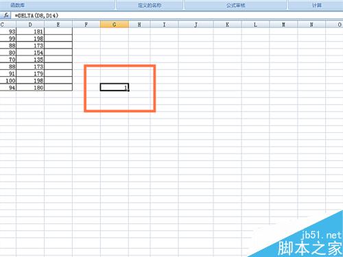 如何在EXCEL表格中使用DELTA函数