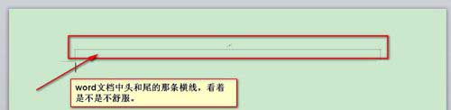 怎么去掉word页眉和页脚中的横线