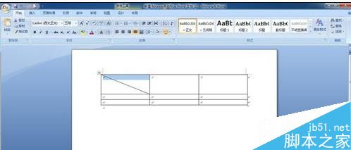 word2007中如何画表格斜线的两种方法