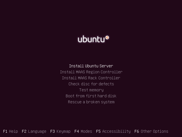 Ubuntu 16.04 Server Edition 英文版安装教程
