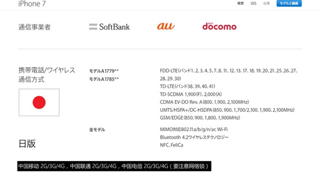 iPhone7哪个版本好?iPhone7各版本有何区别 iPhone7版本解析