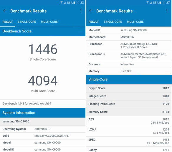 三星c9 pro跑分多少?三星c9 pro安兔兔跑分评测