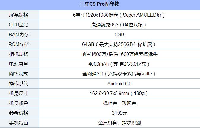 三星c9 pro安兔兔跑分评测