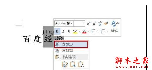 Word2013中进行左汉字右拼音的操作方法