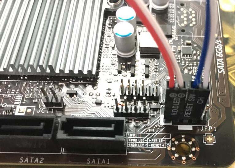 微星h110m pro vd主板机箱开关跳线接法