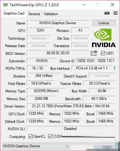 NVIDIA移动版新显卡曝光:命名MX150与GT10