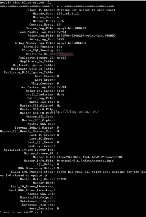 MYSQL5.6.33数据库主从(Master\/Slave)同步安