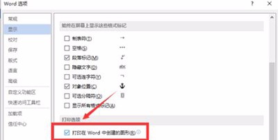 word打印图形不显示的设置方法