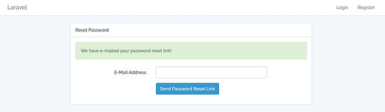 Laravel 实现密码重置功能