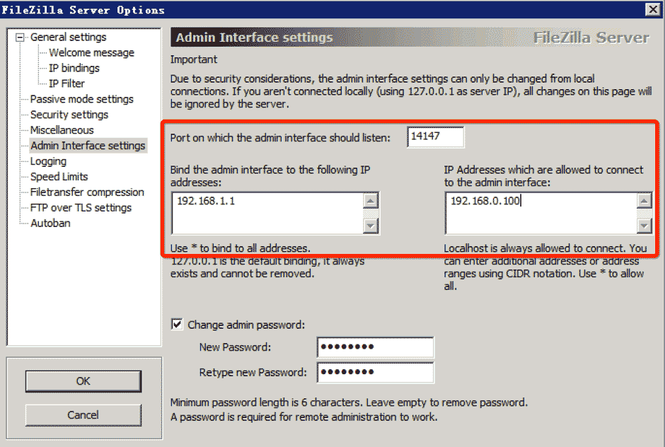 FileZilla FTP Server 安全加固图文教程