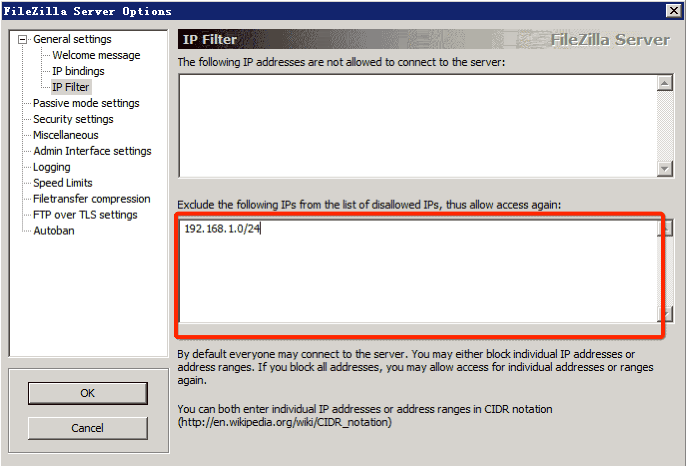 FileZilla FTP Server 安全加固图文教程