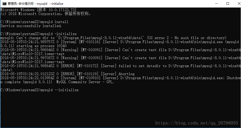 mysql8.0.11 winx64安装配置方法图文教程(win
