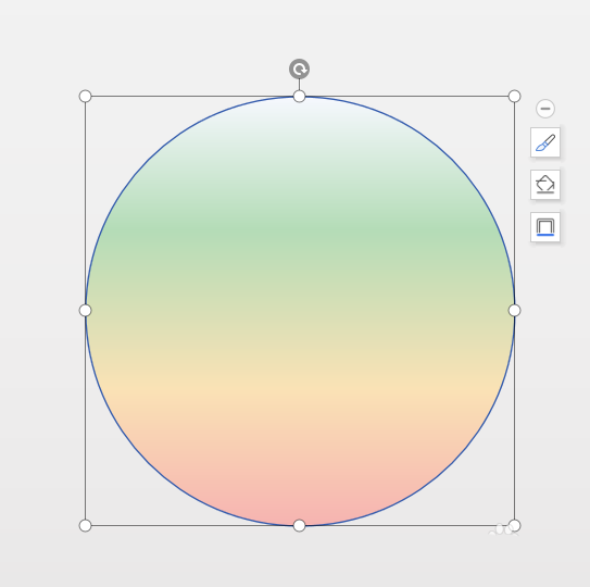 wps怎么制作一个渐变色的圆形?